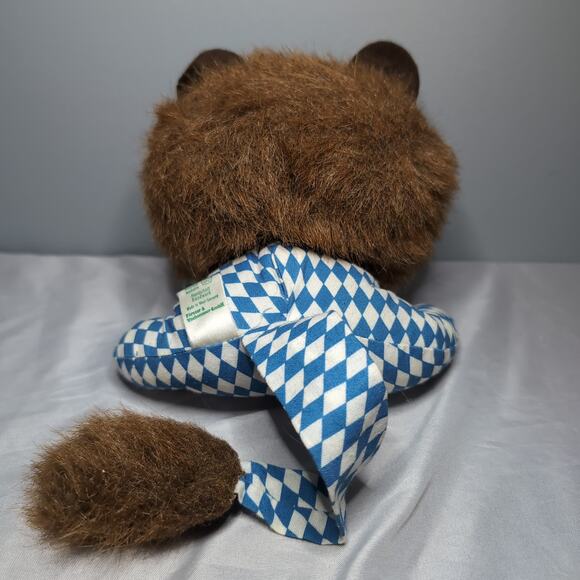 Frosch Und Freunde Lion Bavarian Check Plush Frogs and Friends West Germany - Picture 3 of 12